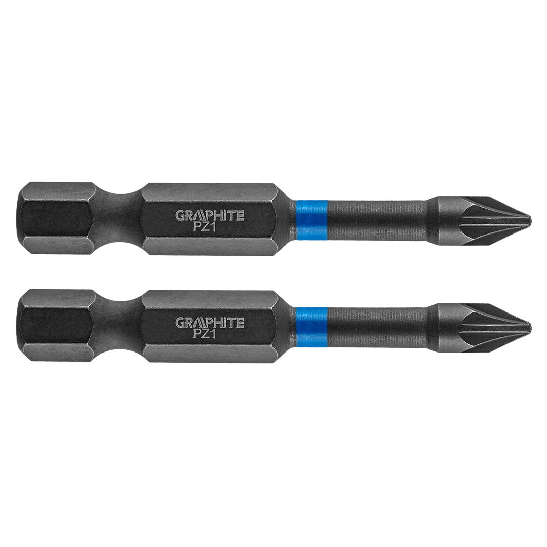 GRAPHITE Torziós ütvecsavarozó bit PZ1x50mm, 2db termék fő termékképe