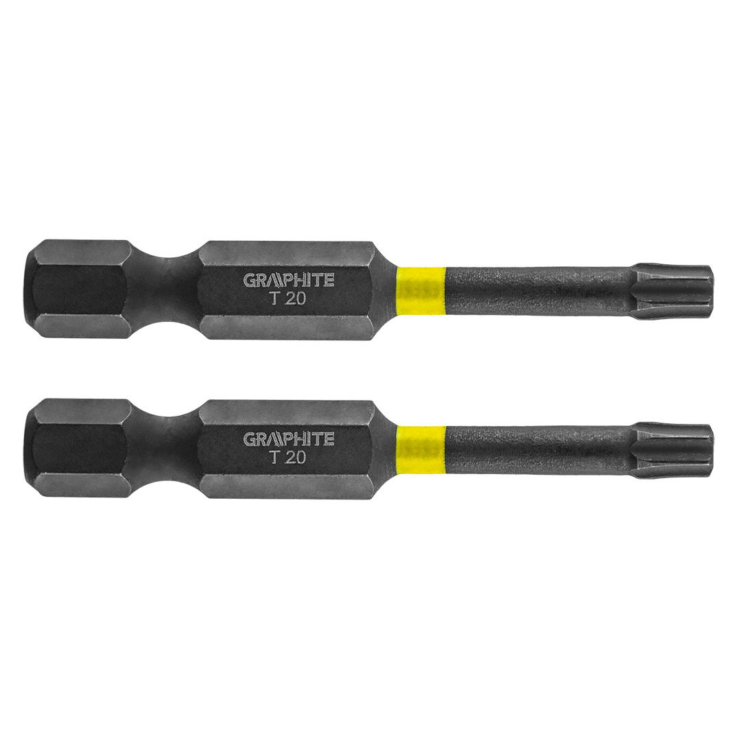GRAPHITE Torziós ütvecsavarozó bit TX20x50mm, 2db termék fő termékképe