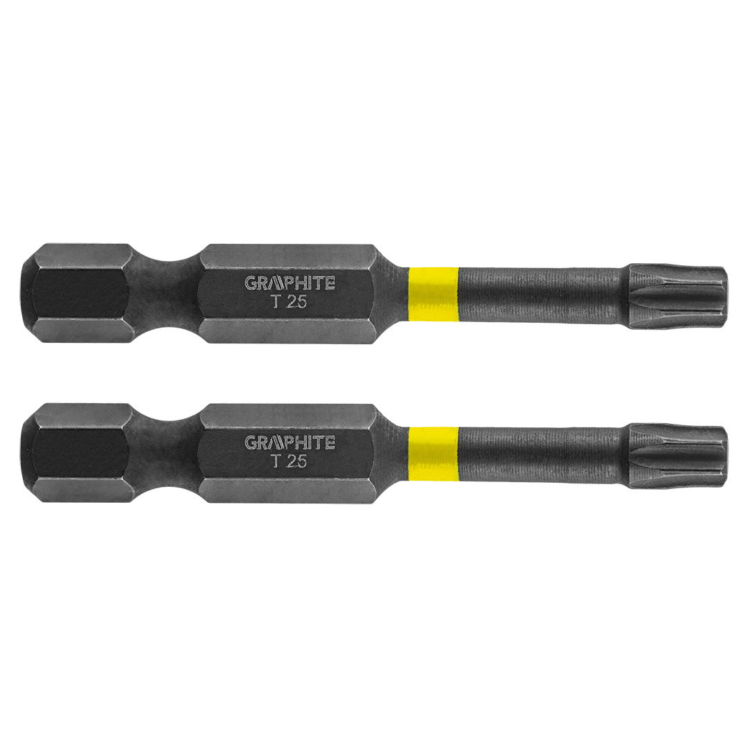 GRAPHITE Torziós ütvecsavarozó bit TX25x50mm, 2db termék fő termékképe