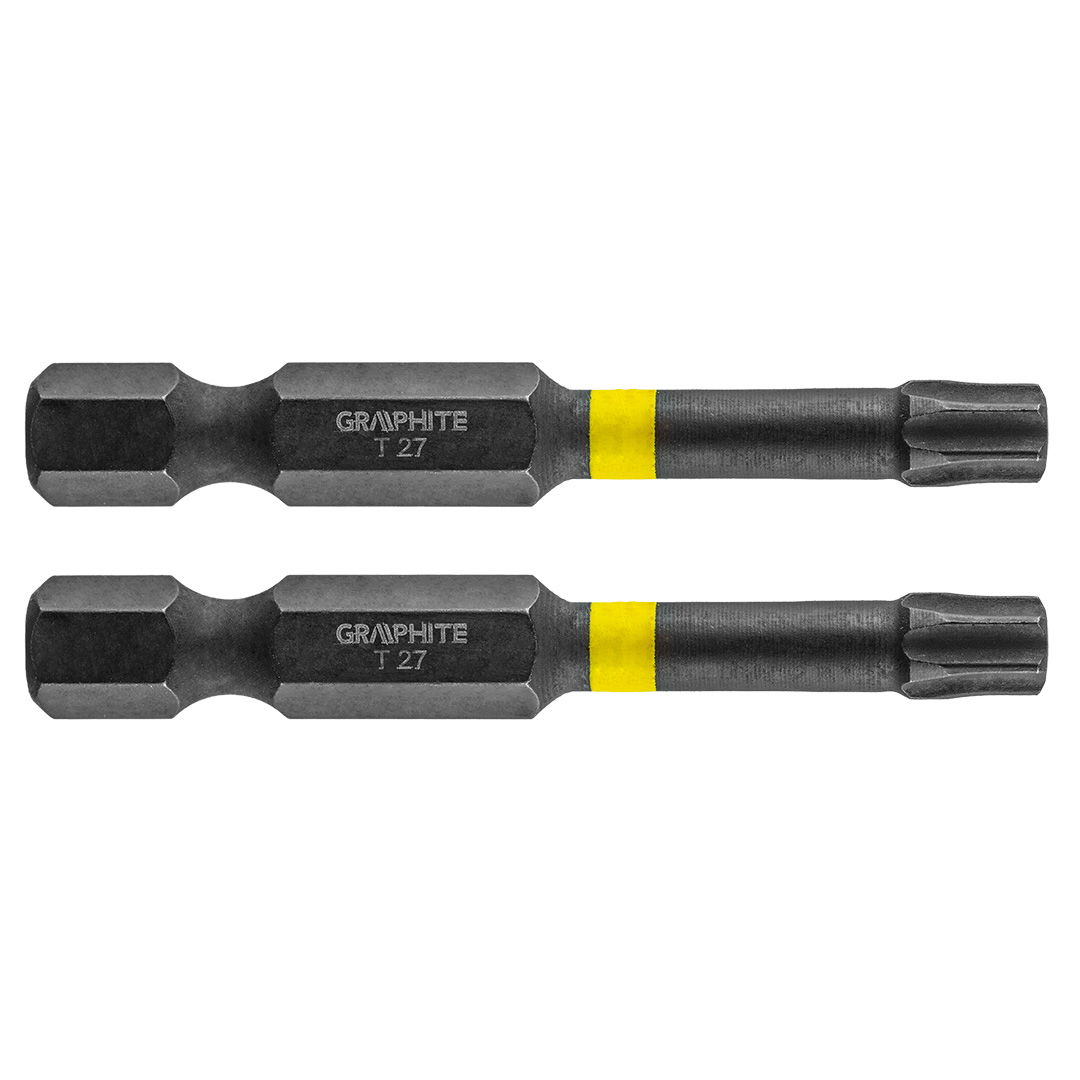 GRAPHITE Torziós ütvecsavarozó bit TX27x50mm, 2db termék fő termékképe