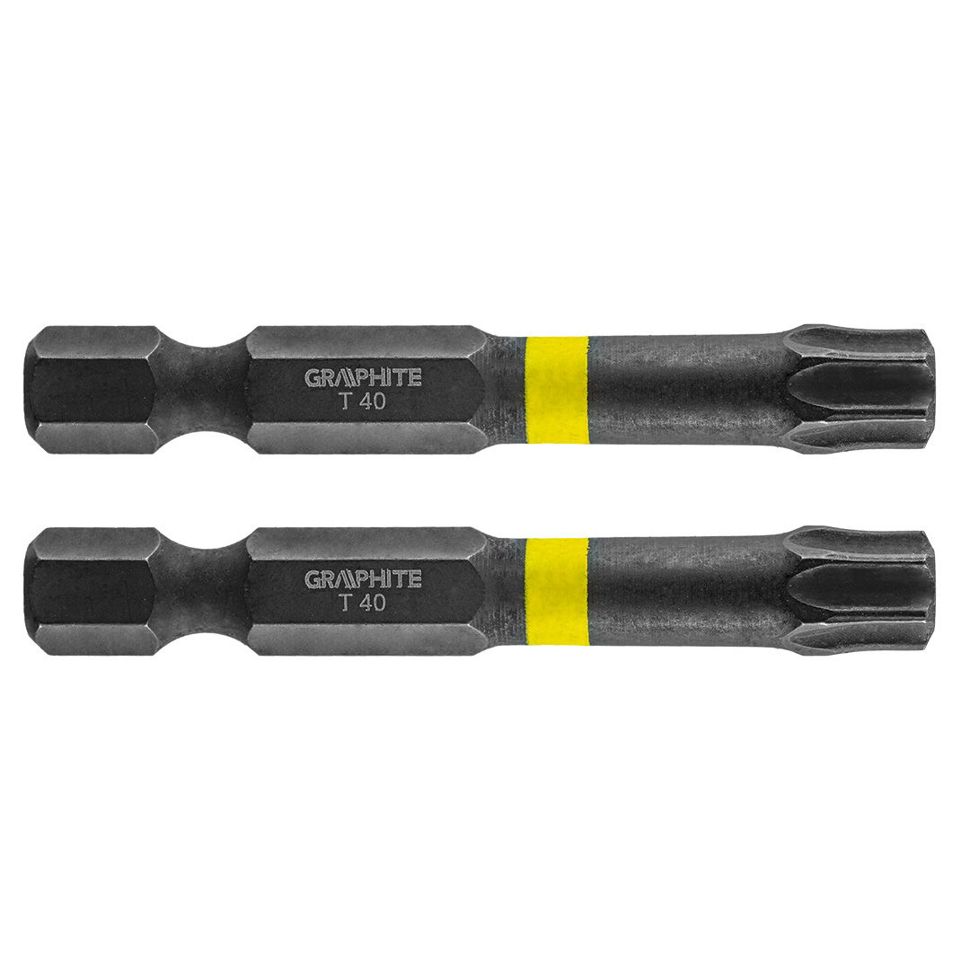 GRAPHITE Torziós ütvecsavarozó bit TX40x50mm, 2db termék fő termékképe