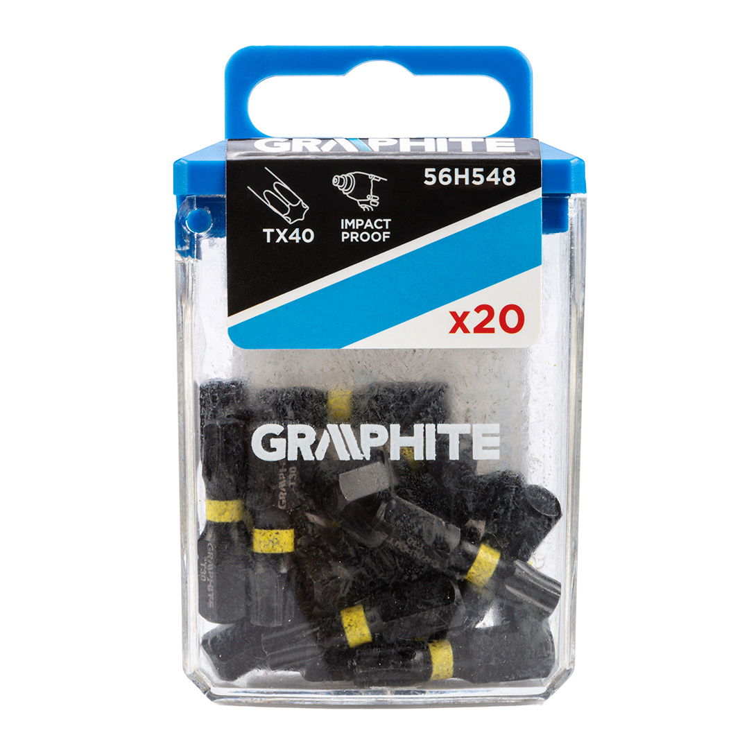 GRAPHITE Torziós ütvecsavarozó bit TX40x25mm, 20db termék fő termékképe