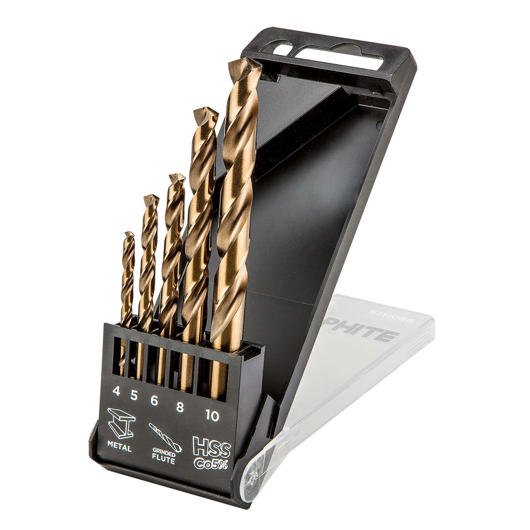 GRAPHITE Csigafúró készlet HSS-Cobalt, 4.0 - 10mm, 5db termék fő termékképe