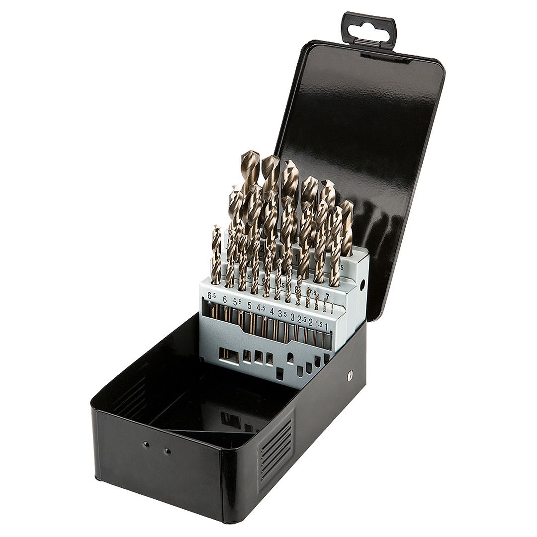 GRAPHITE Csigafúró készlet HSS-Cobalt, 1.0 - 13.0mm, 25db termék fő termékképe