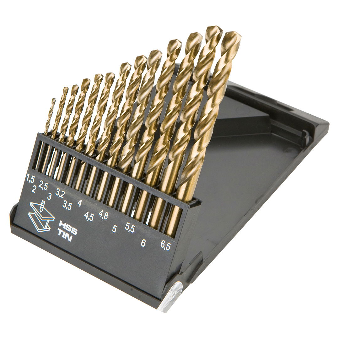 GRAPHITE Csigafúró készlet HSS TITÁN bevonattal 1.5 - 6.5mm, 13db termék fő termékképe