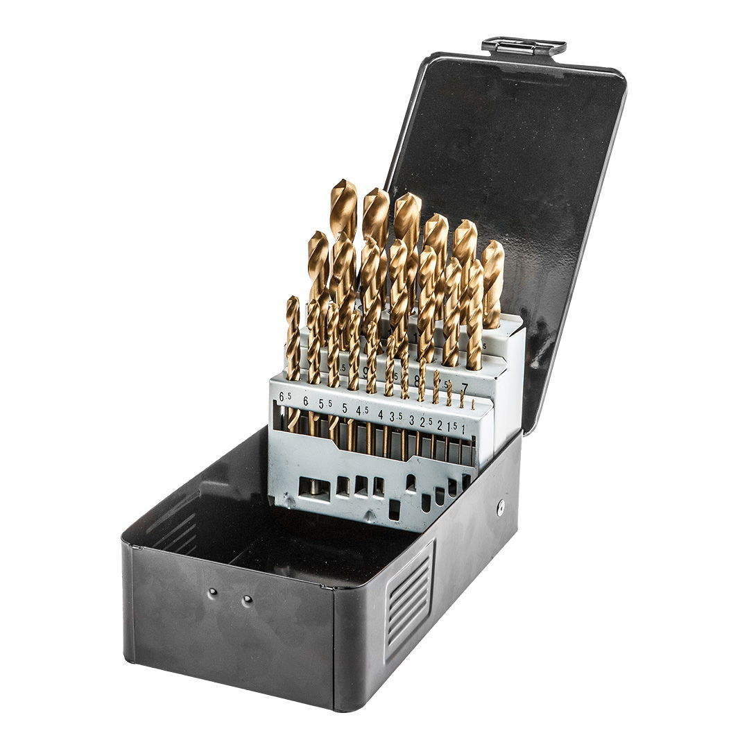 GRAPHITE Csigafúró készlet HSS TITÁN bevonattal 1.0 - 13.0mm, 25db termék fő termékképe