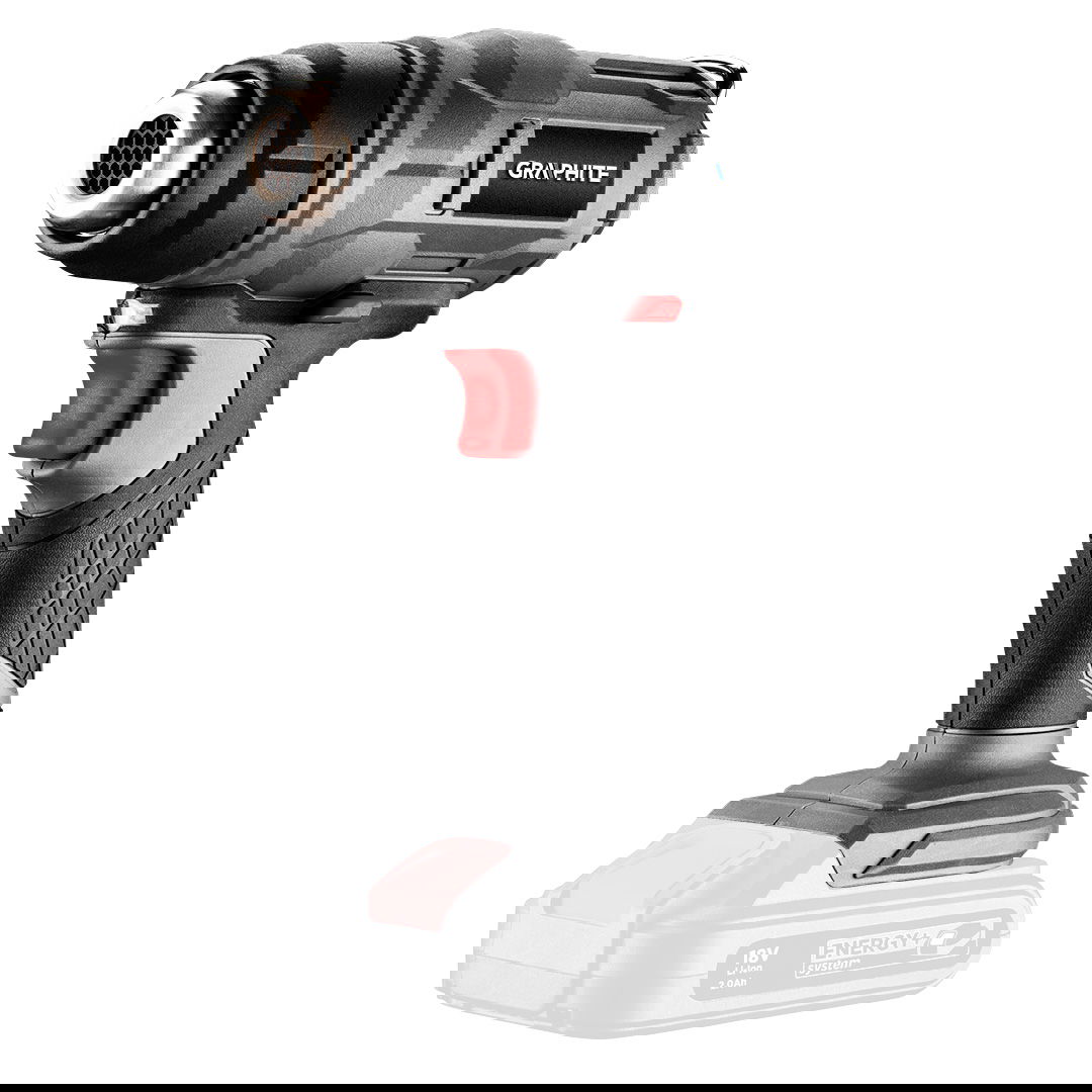 GRAPHITE Akkus hőlégfúvó Energy+ 18V, max. 550°C, akku nélkül!!! termék fő termékképe