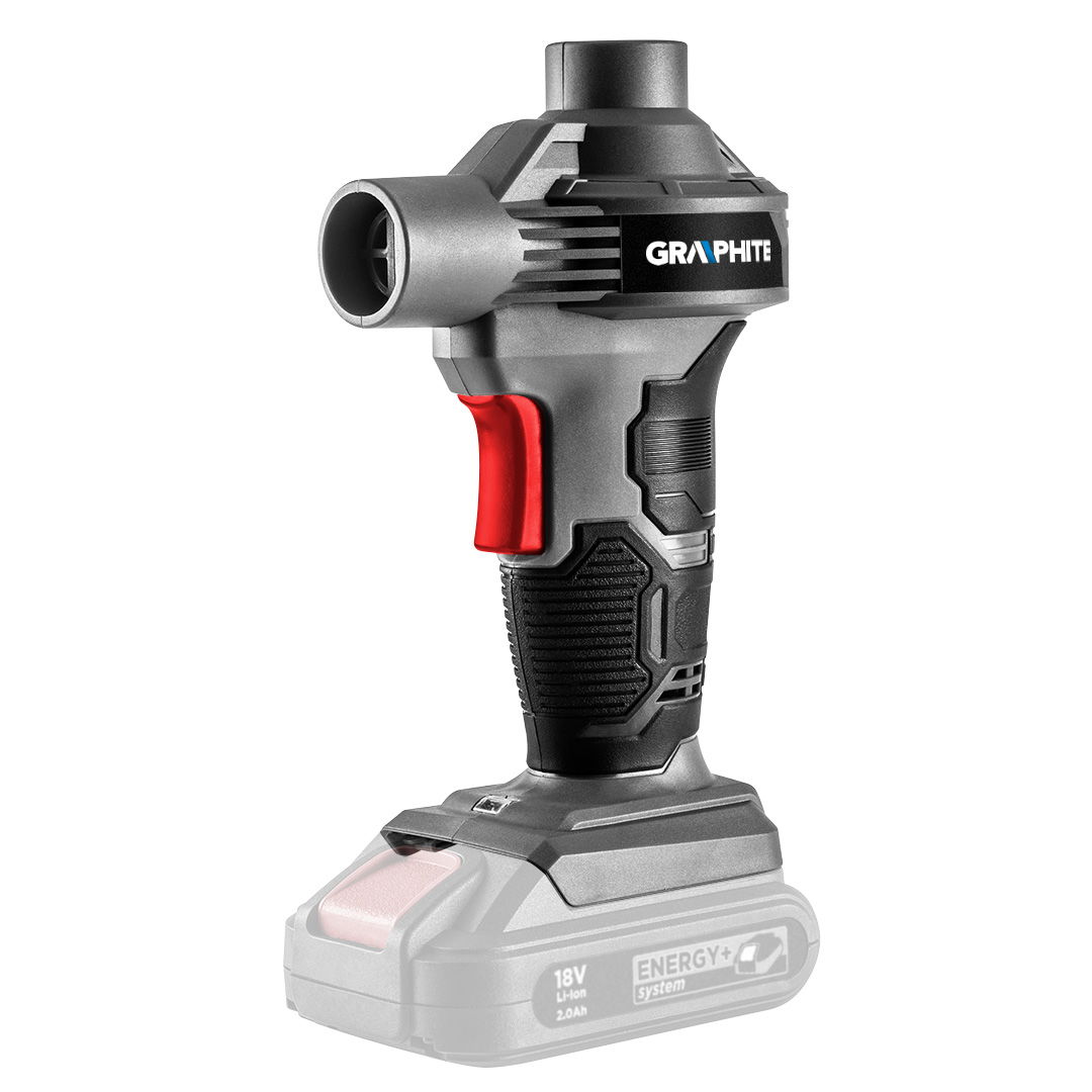 GRAPHITE Akkus pumpa, fúvó-szívó Energy+ 18V, Li-Ion, akku nélkül!!! termék fő termékképe