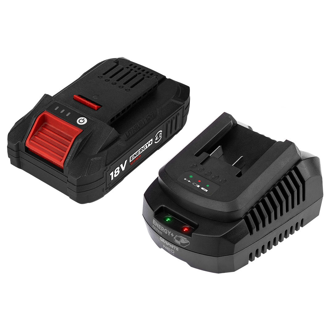 GRAPHITE 58GE132-1 Energy+ 1 x 4.0 Ah BOOST UP Li-ion akkumulátor és töltő termék fő termékképe