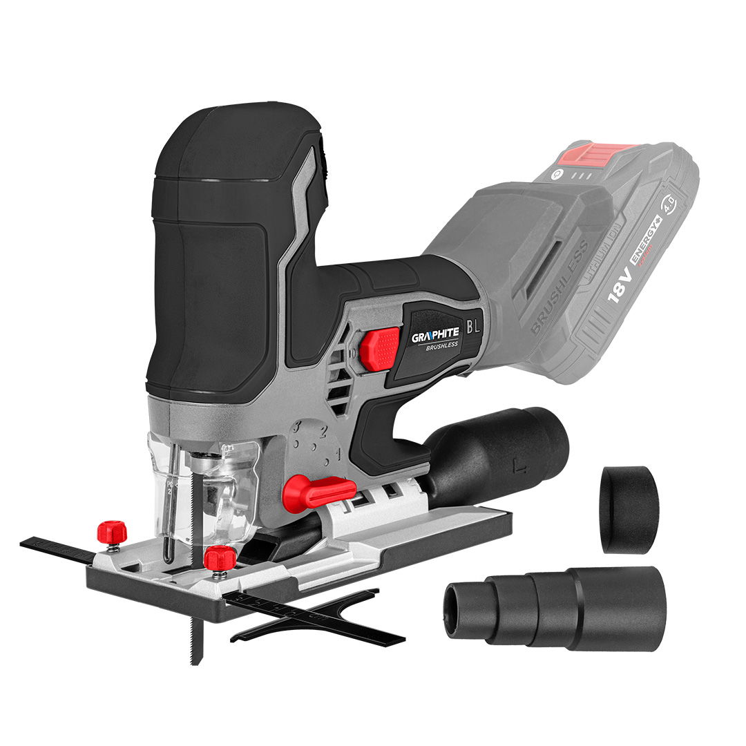 GRAPHITE Akkus, szénkefementes dekopírfűrész, Energy+, 18V, akku nélkül termék fő termékképe