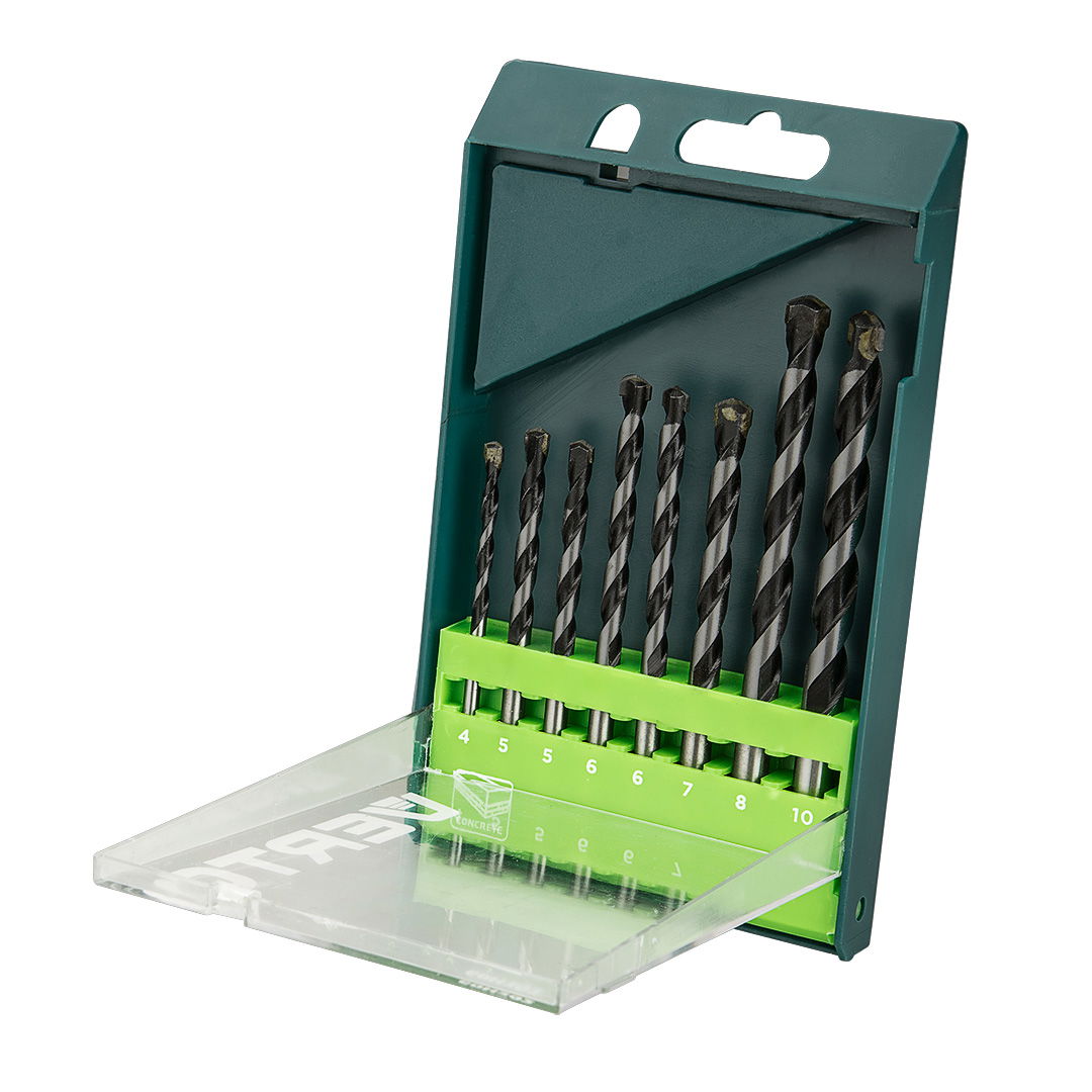 VERTO Betonfúró készlet 8db - 4, 5, 5, 6, 6, 7, 8, 10mm termék fő termékképe
