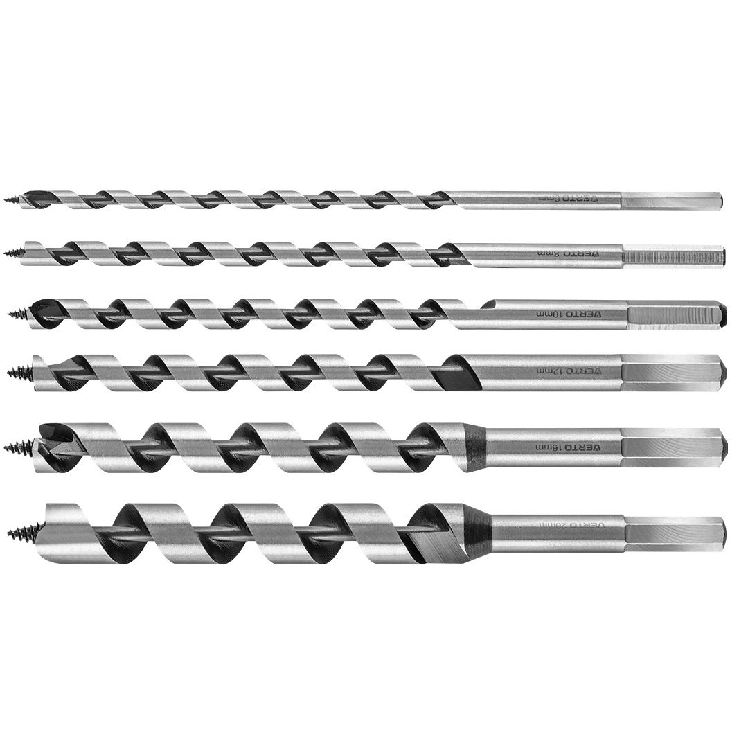 VERTO Fafúró készlet, spirál, 230mm, 6db termék fő termékképe