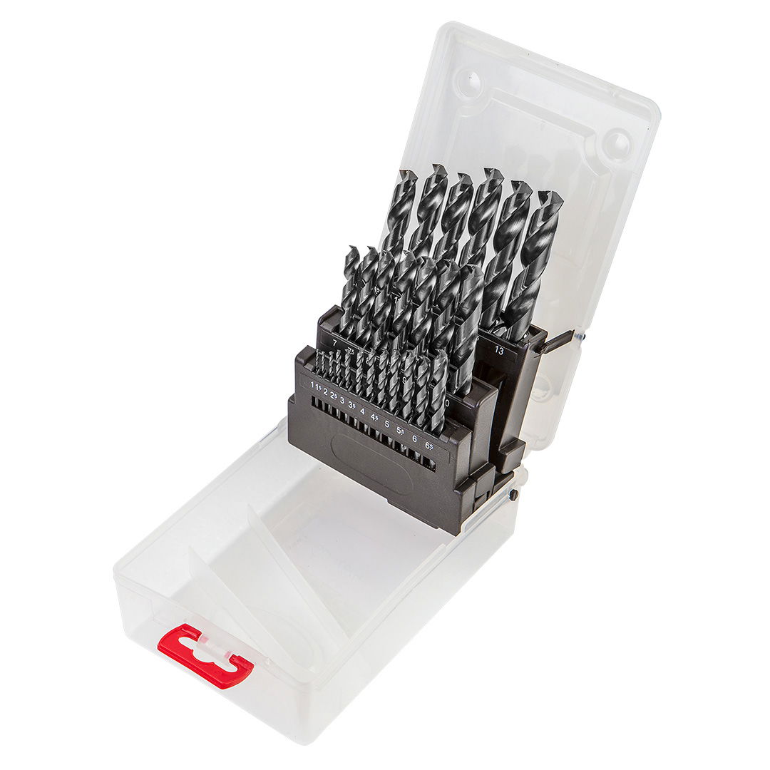 VERTO Csigafúró készlet HSS-G, 1.0 - 13.0mm, 25db termék fő termékképe