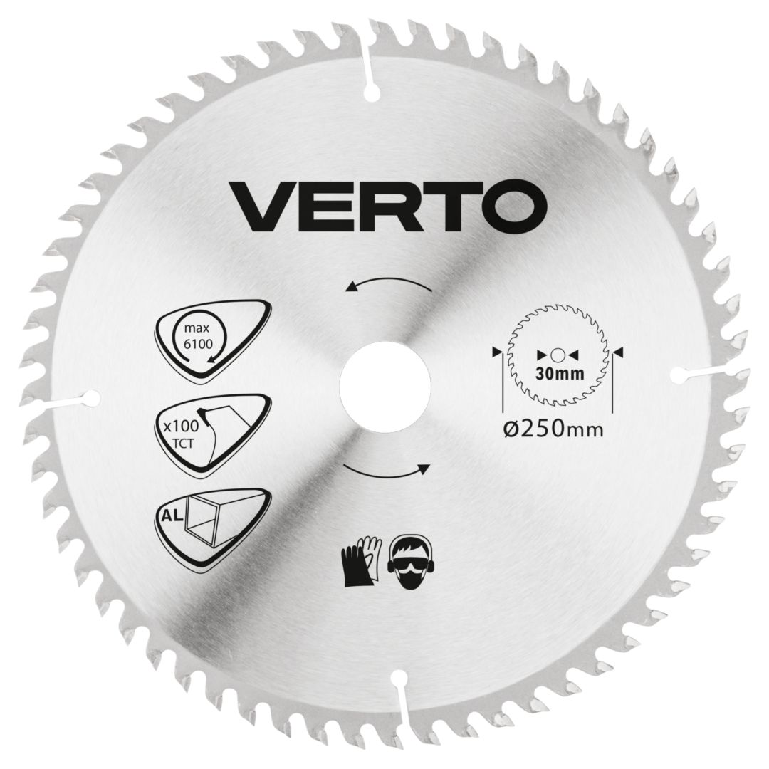 VERTO Körfűrészlap ALUMINIUMHOZ, keményfém, 250x30mm, 100 fog termék fő termékképe