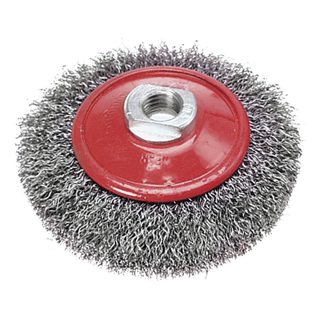 VERTO DRÓTKORONG TÁNYÉRKEFE HULLÁMOS 100mm M14 termék fő termékképe