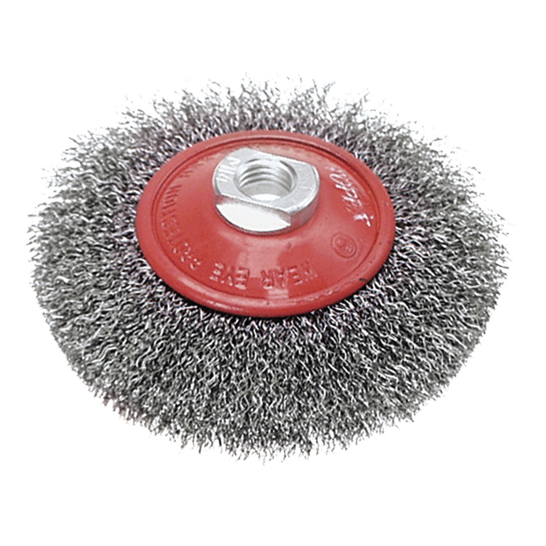 VERTO DRÓTKORONG TÁNYÉRKEFE HULLMOS 115mm M14 termék fő termékképe