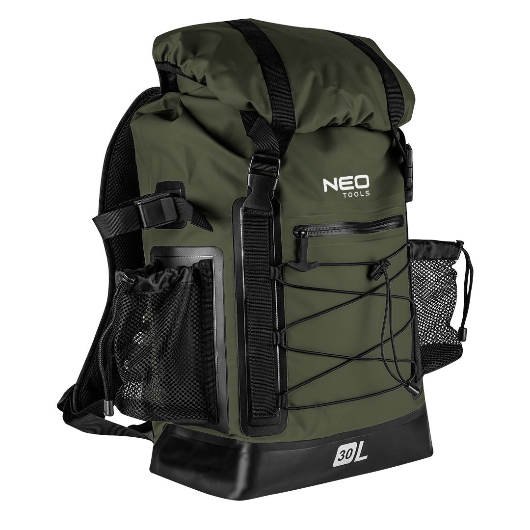 NEO TOOLS Vízálló hátizsák 600D, 30L, 32x63x18cm, sötétzöld termék fő termékképe