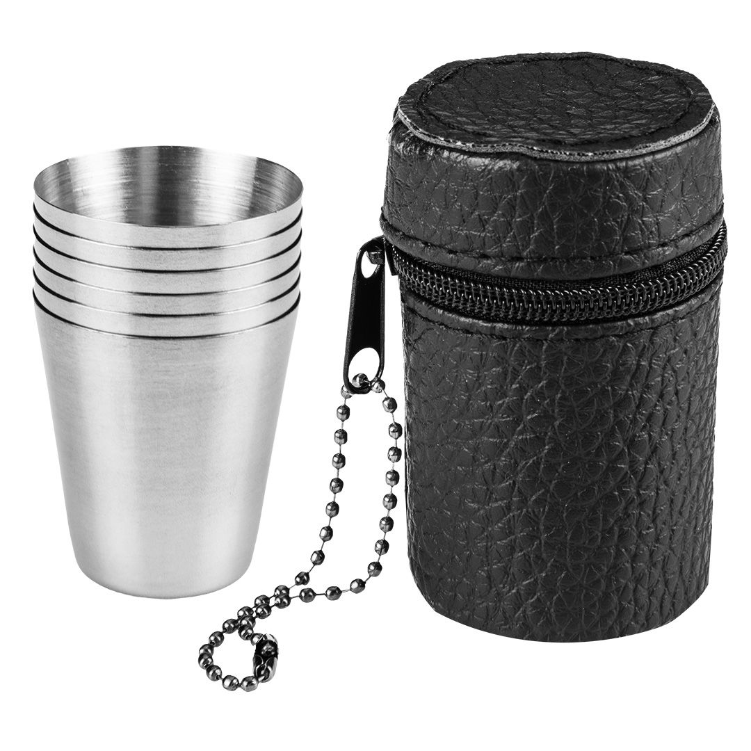 NEO TOOLS Kemping pohárkészlet, rozsdamentes, 6db, tokkal termék fő termékképe