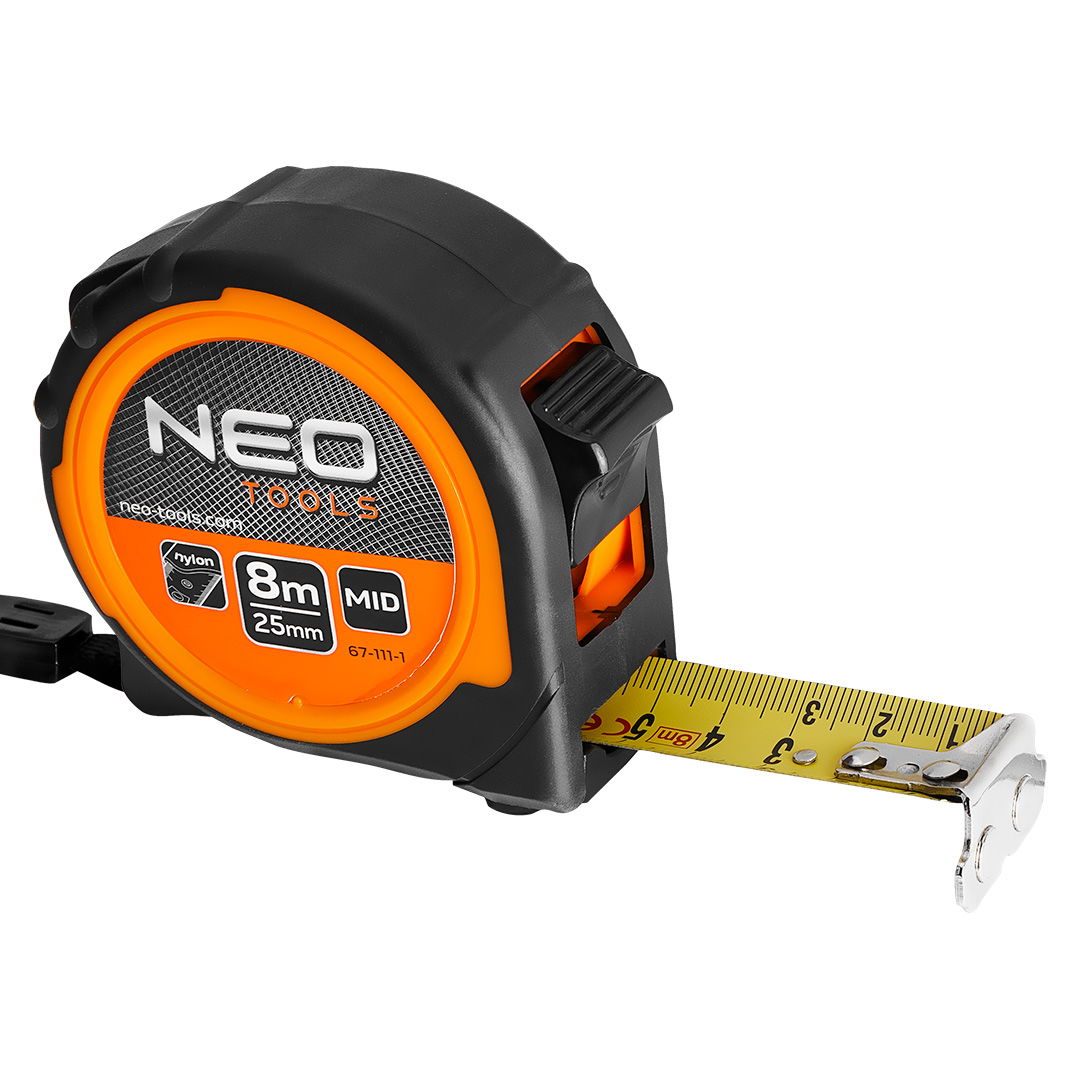 NEO TOOLS Mérőszalag 8m / 25mm, mágneses, dupla fékes termék fő termékképe