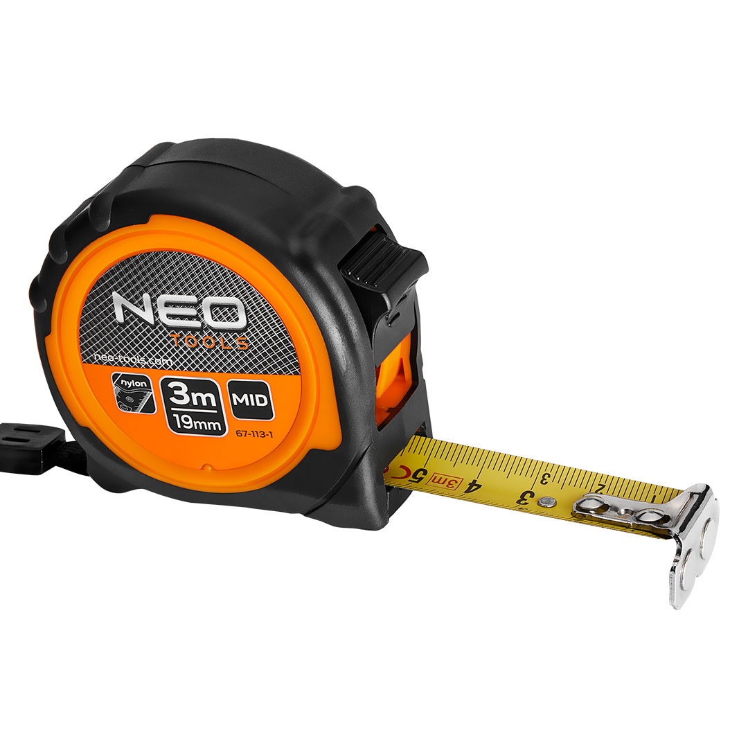 NEO TOOLS Mérőszalag 3m / 19mm, mágneses, dupla fékes termék fő termékképe