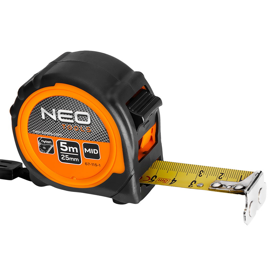 NEO TOOLS Mérőszalag 5m / 25mm, mágneses, dupla fékes termék fő termékképe