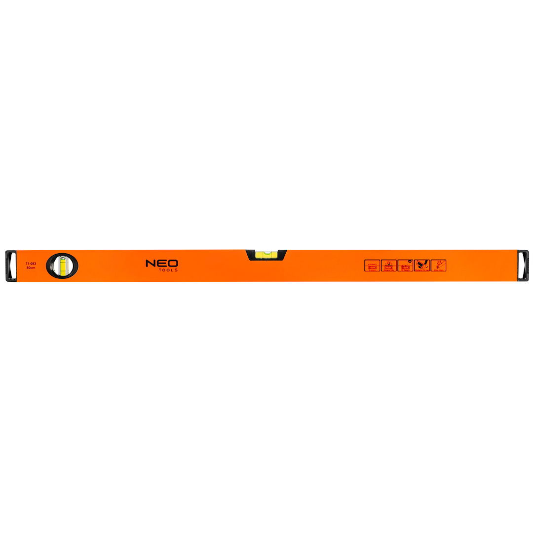 NEO TOOLS Vízmérték, alumínium, 2 libella, mart talp, 80cm termék fő termékképe