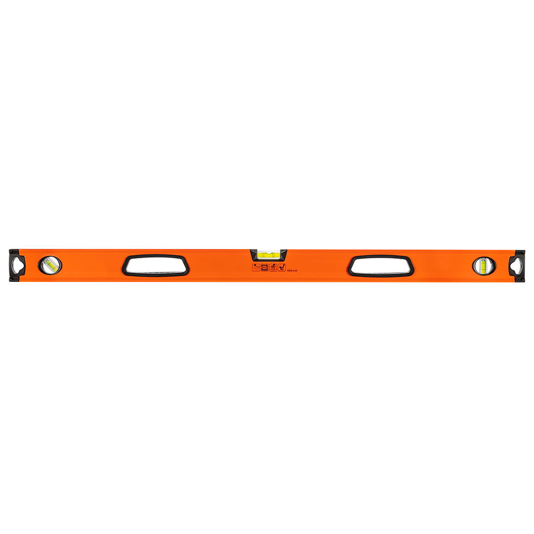 NEO TOOLS Vízmérték, alumínium, 2 fogantyú, 3 libella, mágneses, mart talp, 100cm termék fő termékképe