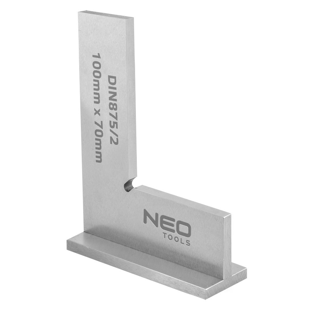 NEO TOOLS Precíziós talpas derékszög, DIN875/2, 100x70mm termék fő termékképe