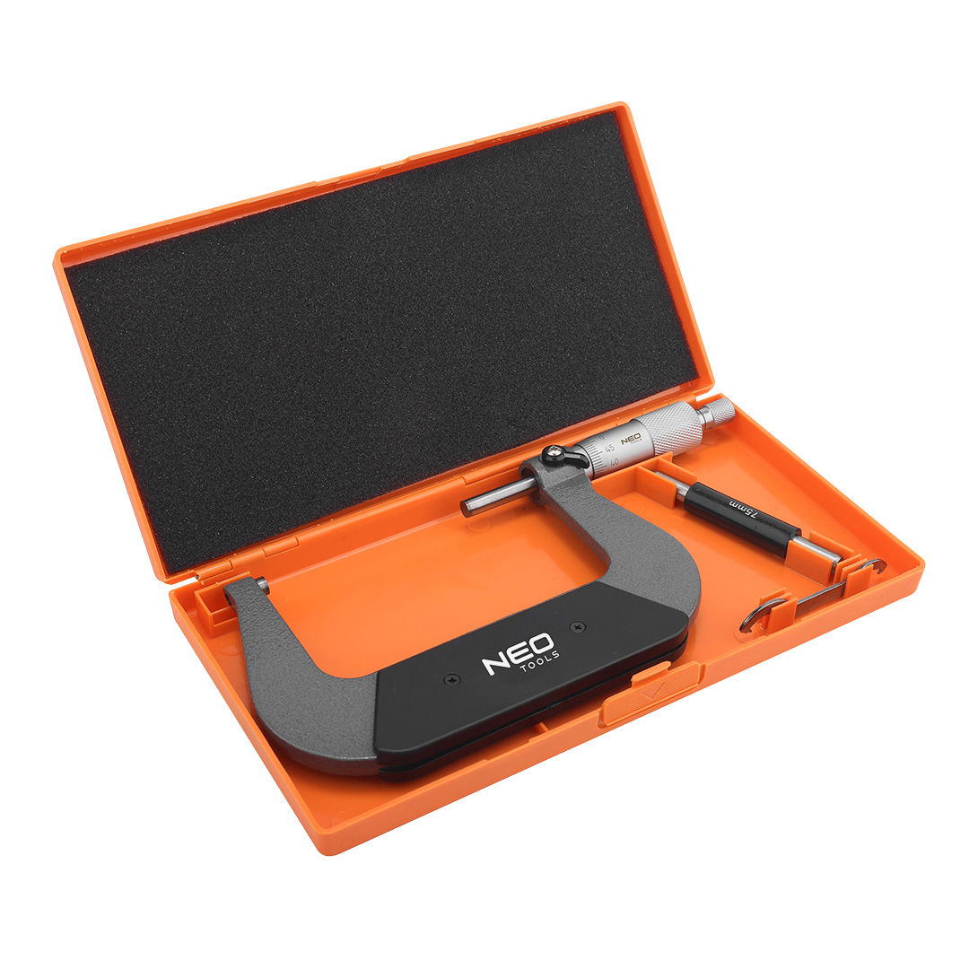 NEO TOOLS Mikrométer, műanyag tokban, 75-100mm termék fő termékképe
