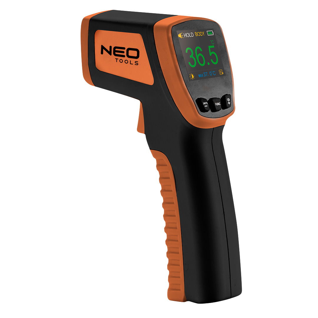 NEO TOOLS Infravörös hőmérő, 32 - 42,9 °C, folyadék, levegő, test termék fő termékképe