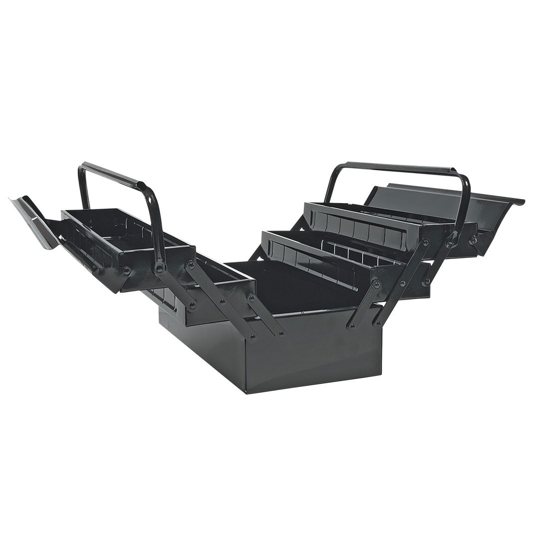 TOPEX Szerszámosláda, szerszámláda fém 5 rekesz, 55x20x21cm termék fő termékképe