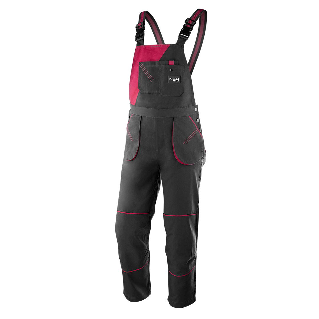 NEO TOOLS Női kantáros munkanadrág, 65% pamut, 35% polyester, 245 g/m2, M termék fő termékképe