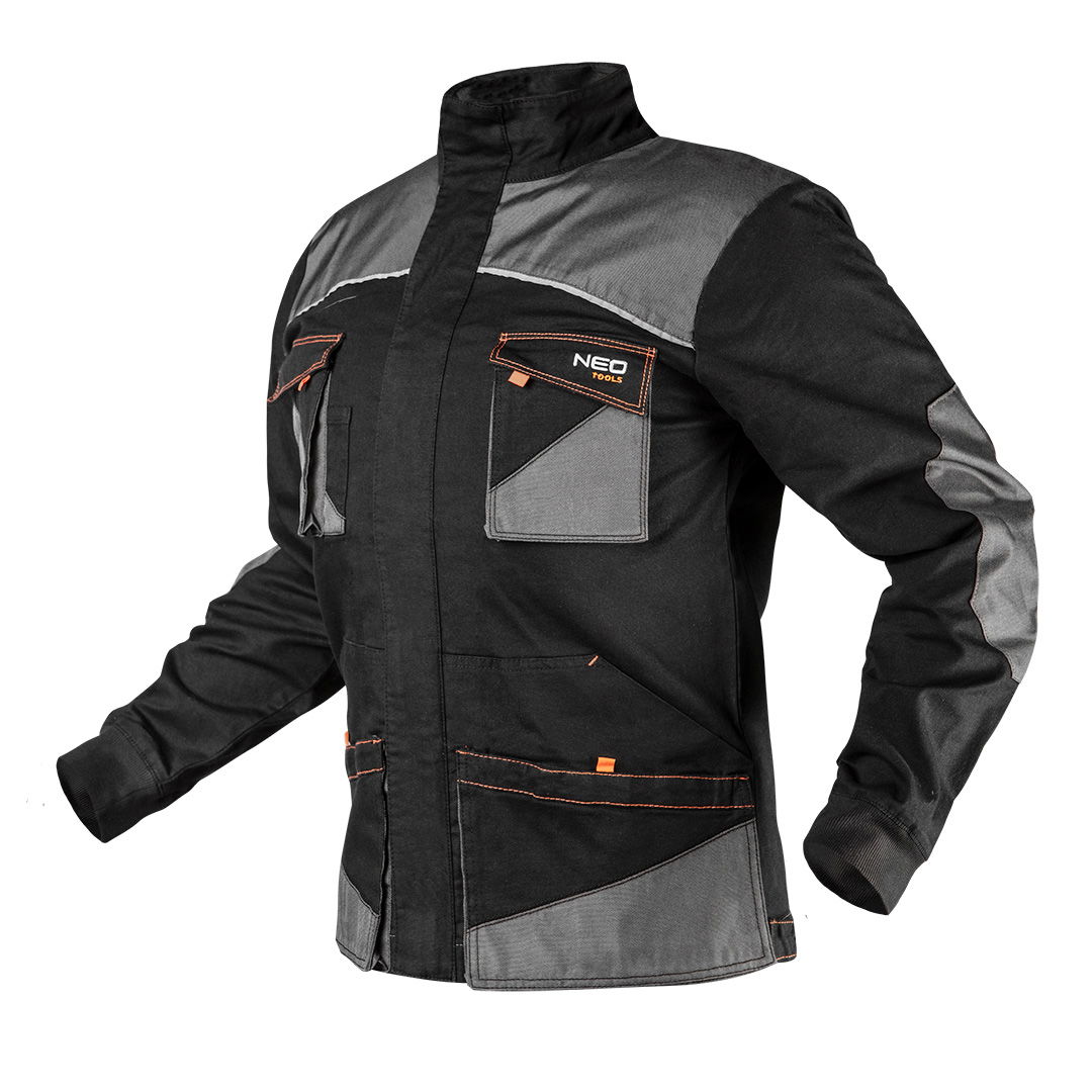 NEO TOOLS Karcsúsított(Slim fit) Munkavédelmi kabát, HD,, 60% pamut, 37% polyester, 3% elastane, 285 g/m2, XL termék fő termékképe