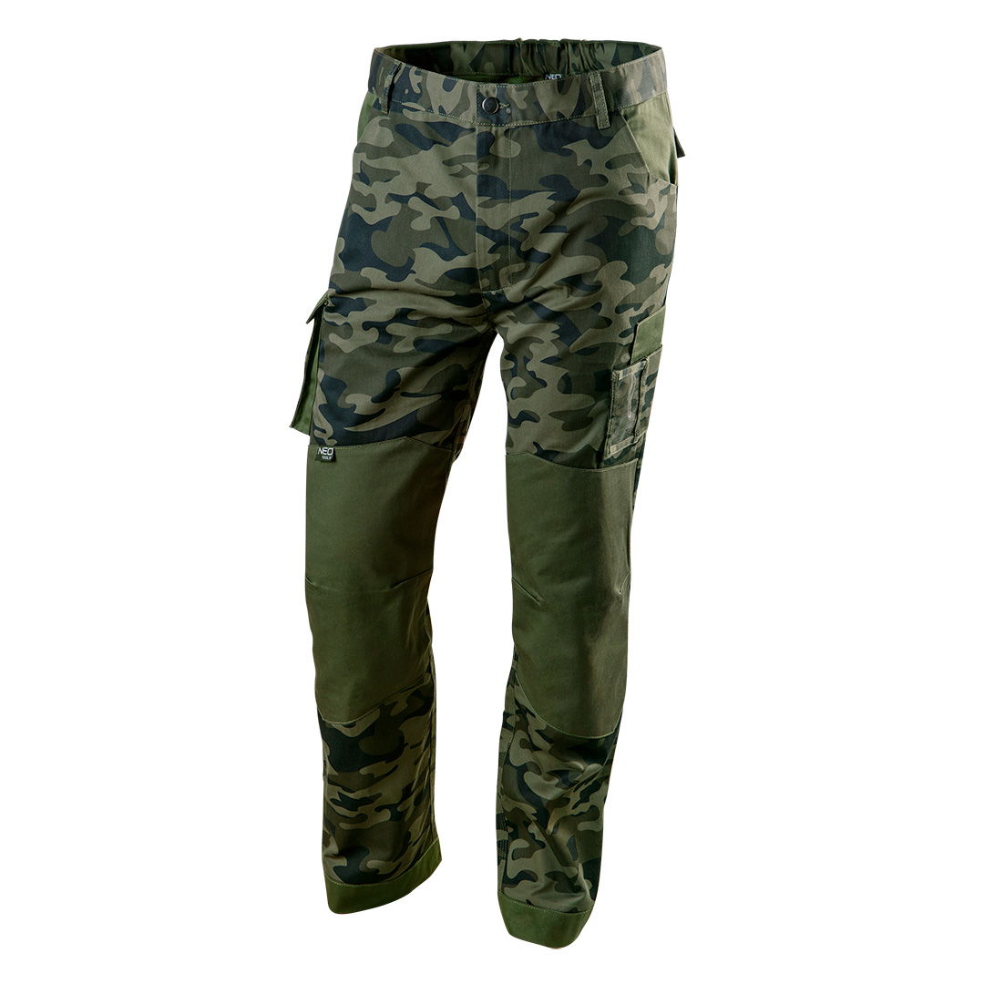 NEO TOOLS Terepmintás Munkásnadrág,CAMO, 60% pamut, 40% polyester, 255 g/m2, XS termék fő termékképe