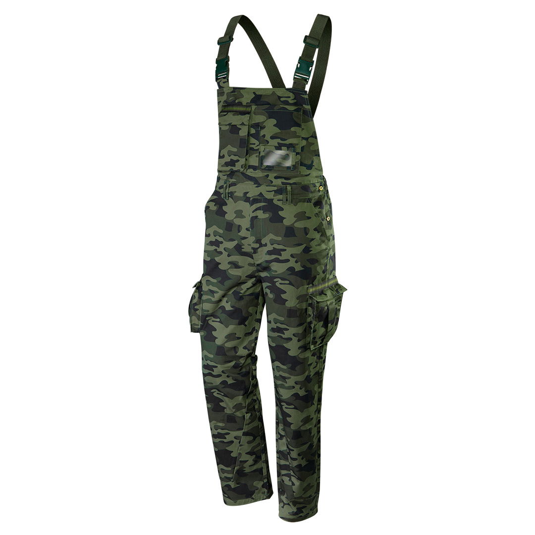 NEO TOOLS Kantáros, terepmintás Munkásnadrág, CAMO, 60% pamut, 40% polyester, 255 g/m2, M termék fő termékképe