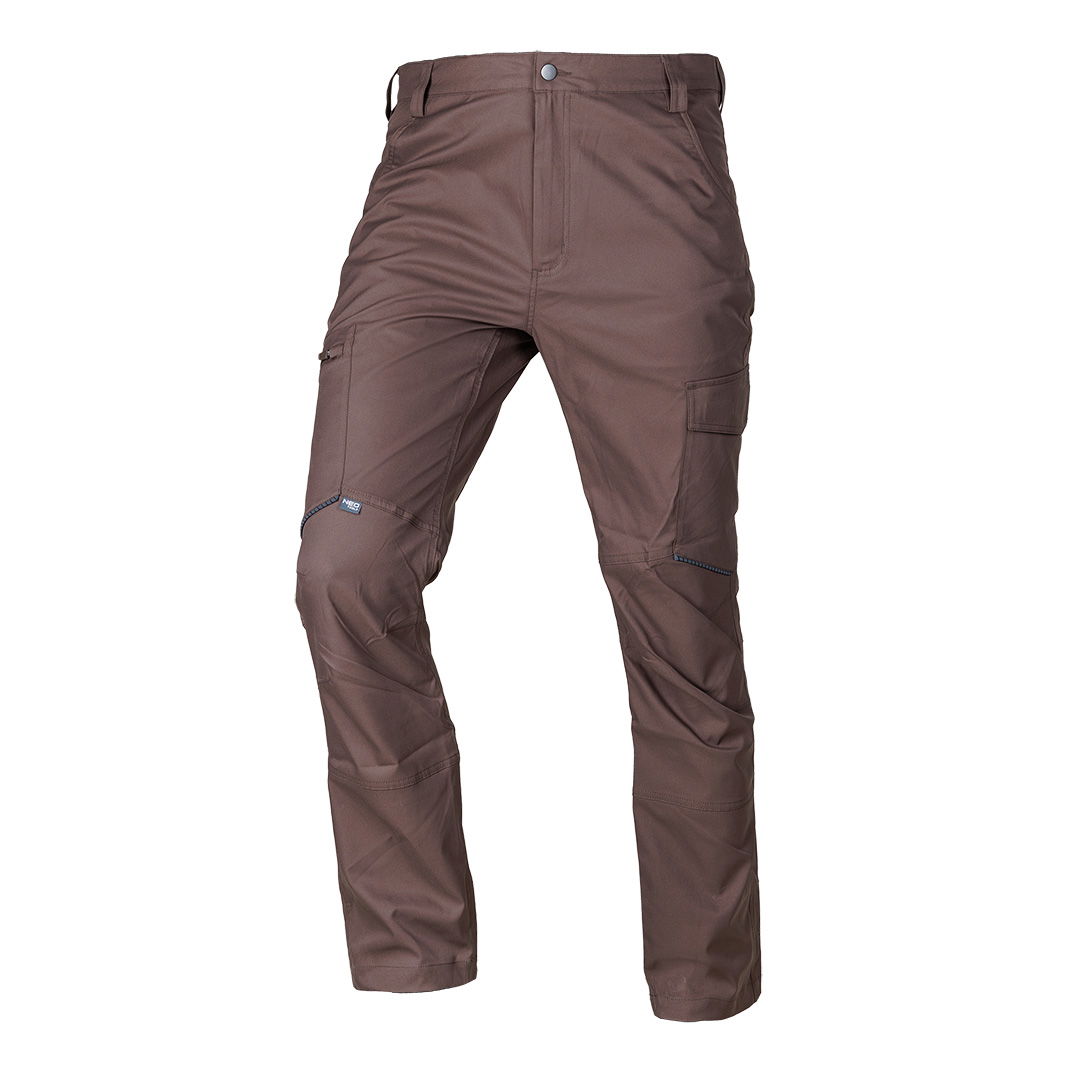 NEO TOOLS Munkásnadrág, Mix&Match, sztreccs anyag, 135g/m2, barna, XXXL termék fő termékképe