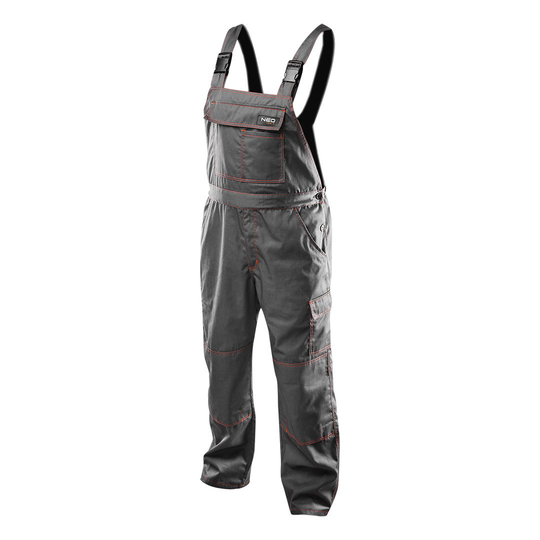 NEO TOOLS Kantáros Munkásnadrág, BASIC, XL/56, 35% pamut, 65% polyester, 245 g/m2, térdprotektor zseb, XL termék fő termékképe