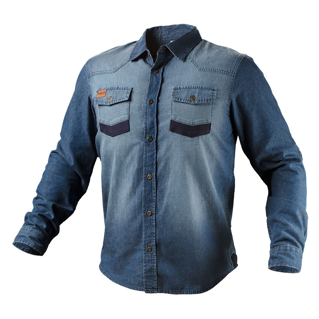 NEO TOOLS Farmer munkaing, DENIM, 100% pamut, S termék fő termékképe