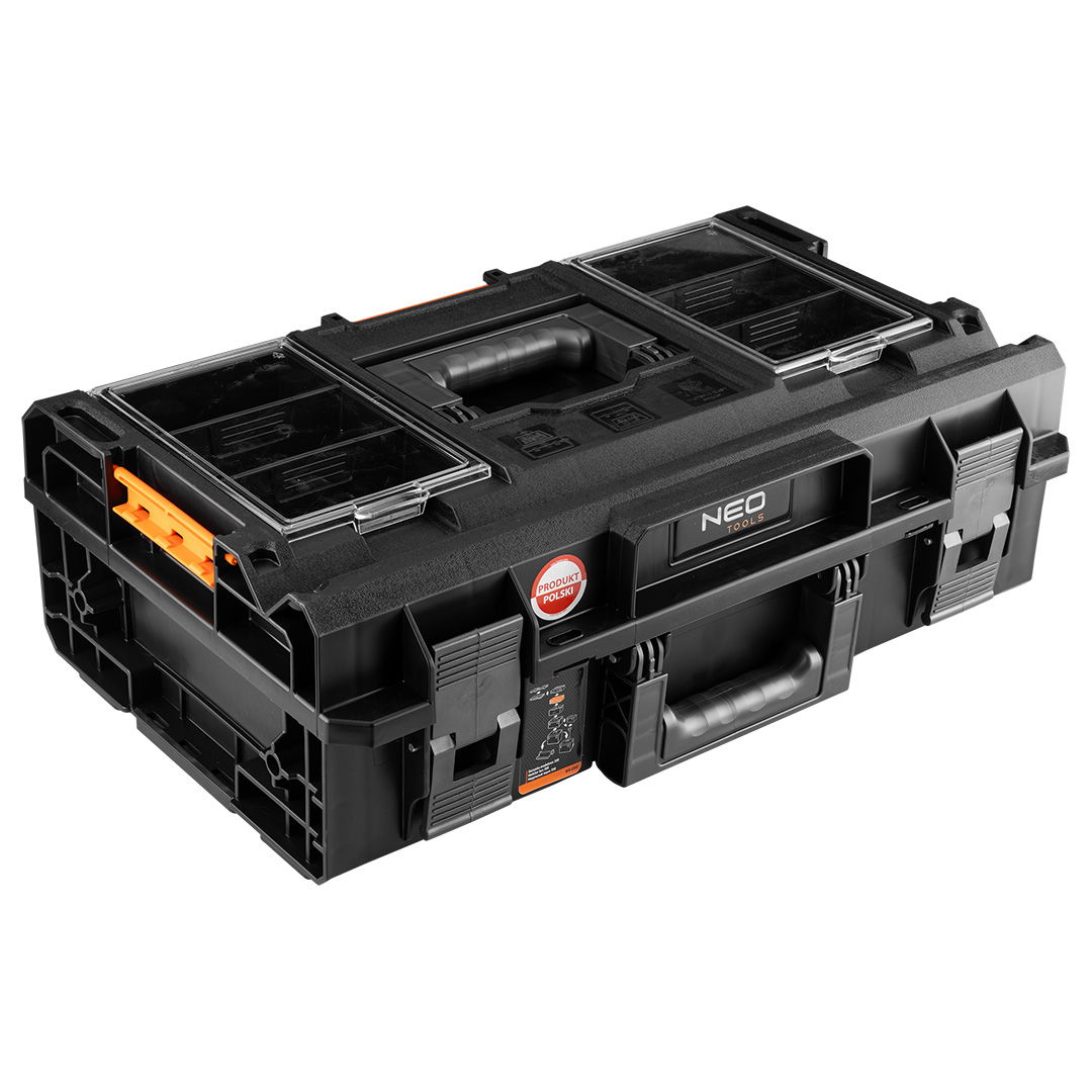 NEO TOOLS Rakásolható szerszámosláda, szerszámláda, műanyag, 200, 58,5x19x38,5cm, System I. termék fő termékképe