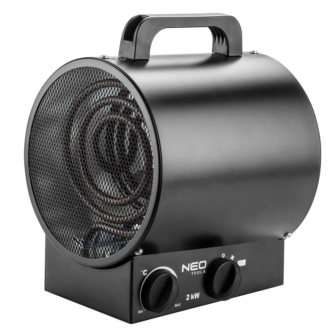 NEO TOOLS Ipari Elektormos hősugárzó termosztáttal 2kW, ipari, szabadonálló, 253 m3/h termék fő termékképe