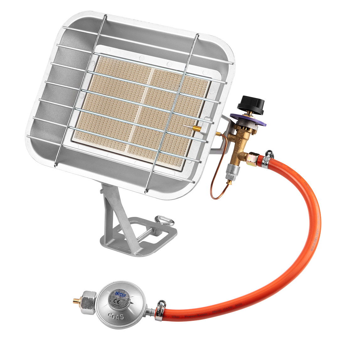 NEO TOOLS Gázos hősugárzó, palackra szerelhető, kerámia betétes, 2800/4600W termék fő termékképe