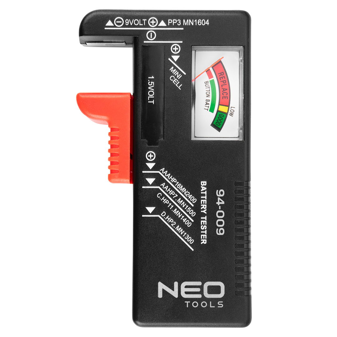 NEO TOOLS Akkumulátor és elemteszter, 1,5-9V-ig termék fő termékképe