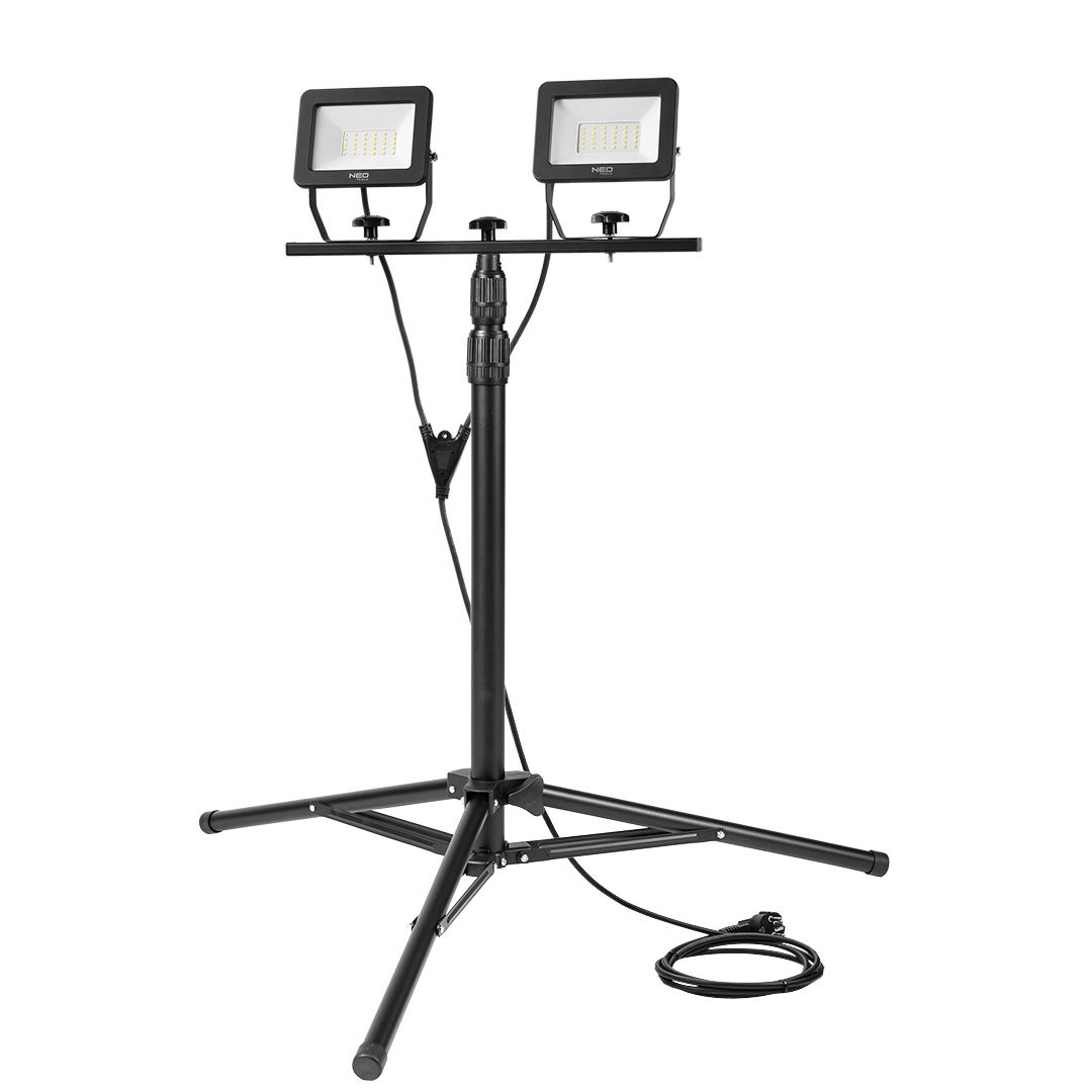 NEO TOOLS Reflektor, állványos 230V/2X30W, 5400lum, SMD led, max.1.8m termék fő termékképe