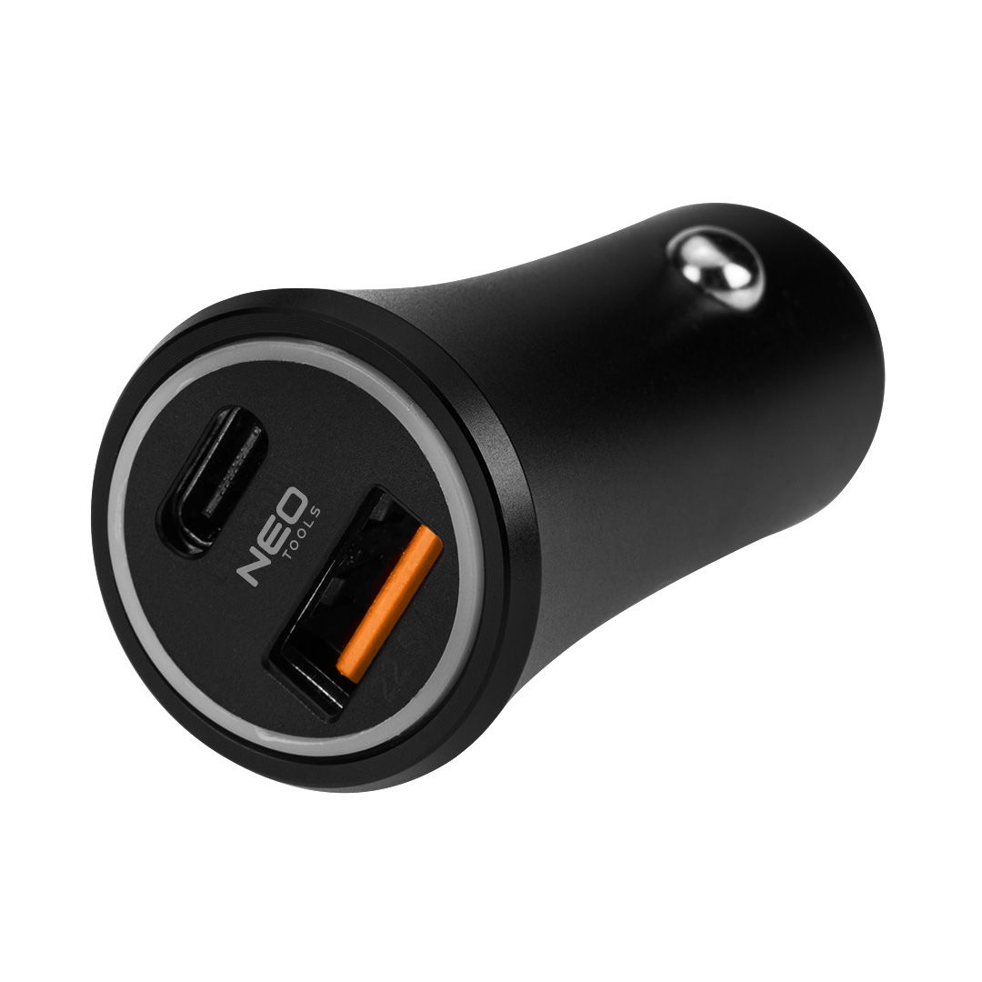 NEO TOOLS Autós USB adapter,12-24V, USB-A, USB-C csatlakozókkal termék fő termékképe