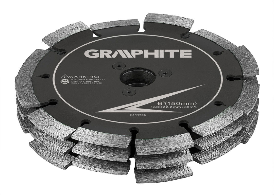 GRAPHITE VÁGÓKORONG FALHORONYMARÓHOZ, 3 TÁRCSÁS, 150mm 59G371-HEZ termék fő termékképe