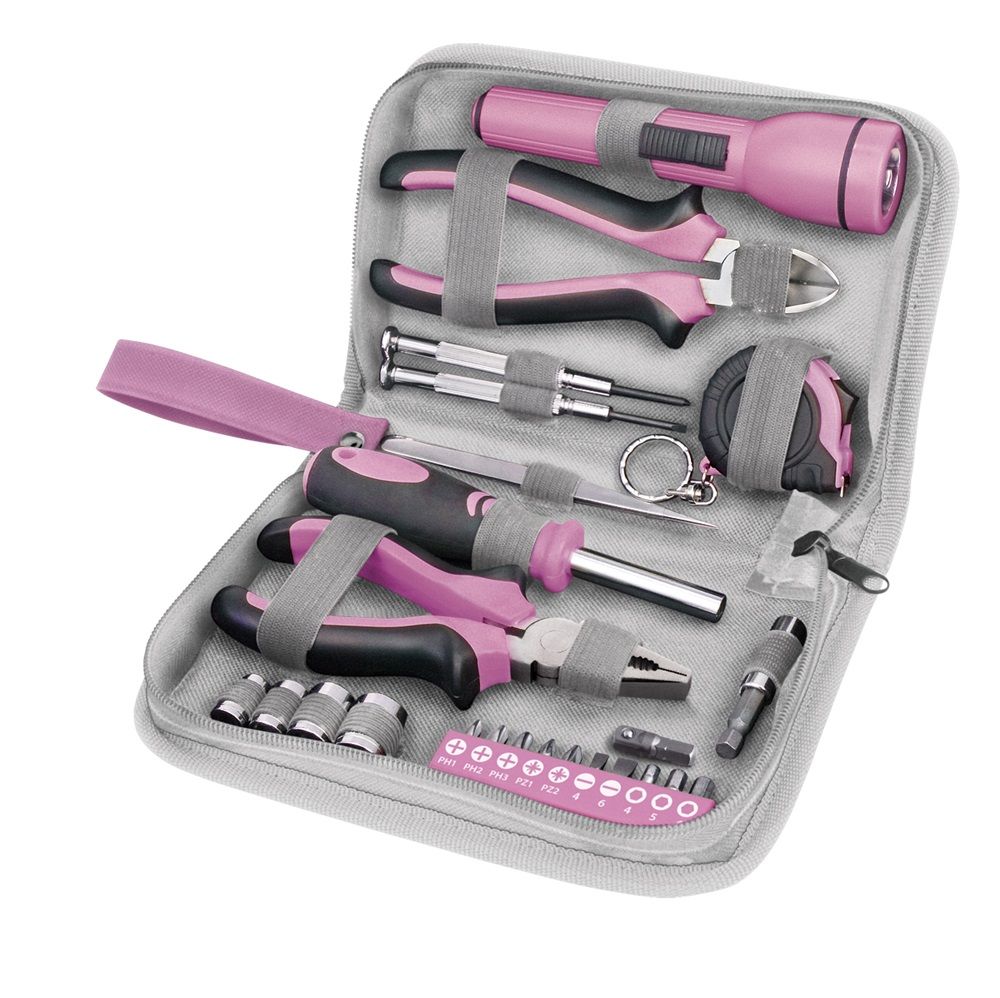 EXTOL Lady szerszámkészlet, 23db, 1/4" RÓZSASZÍN termék fő termékképe